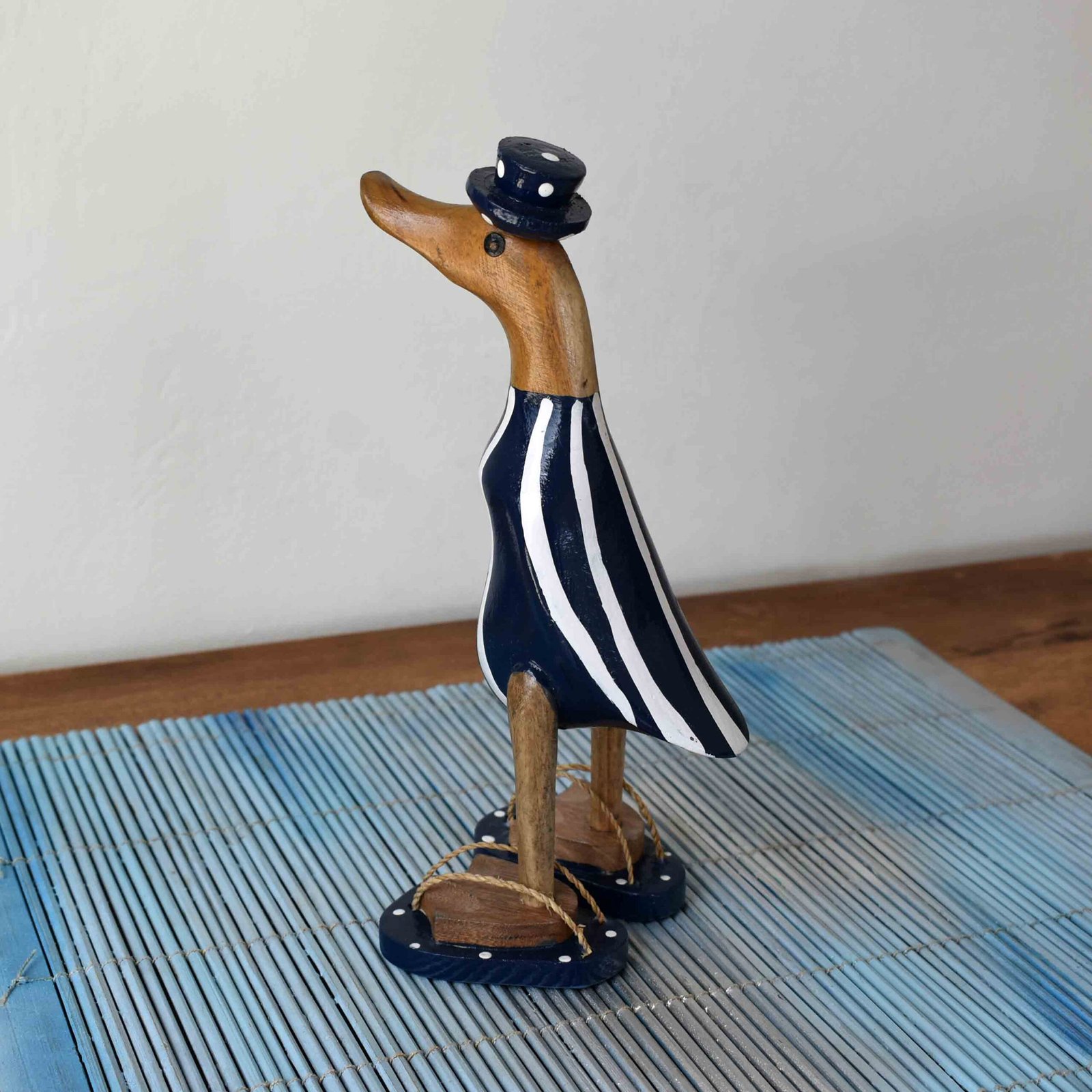wooden duck figure